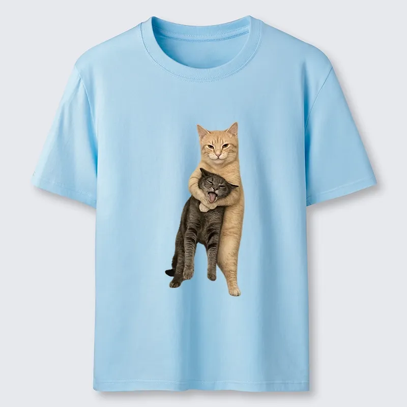 Tokyo-Tiger Orange Cat’s Tight Embrace Classic T-Shirt