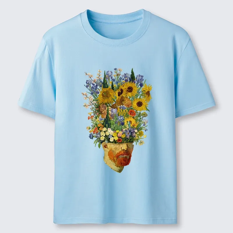 Tokyo-Tiger Van Gogh's Blooming Flowers Classic T-Shirt