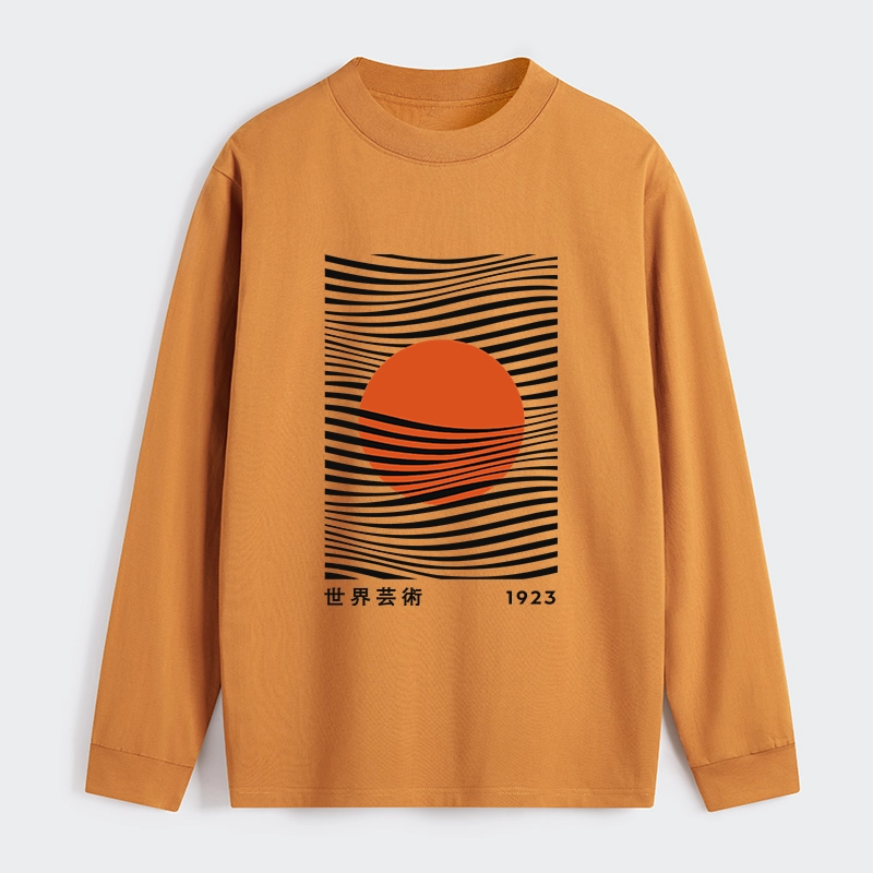 Tokyo-Tiger Minimalist Art Sun Classic Long Sleeve T-Shirt