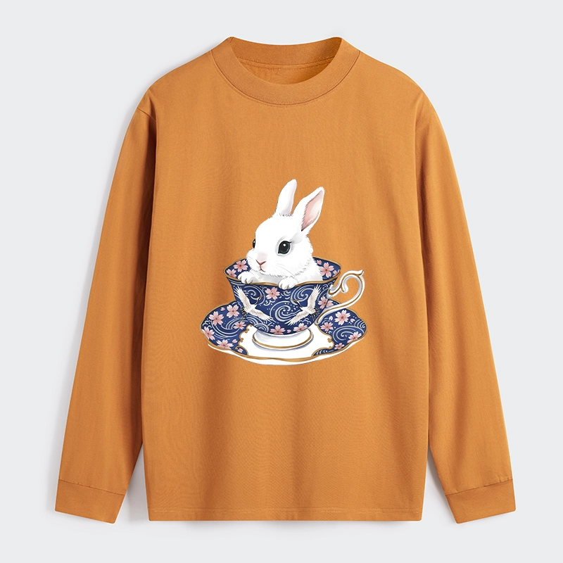 Tokyo-Tiger Cute Rabbit Tea Set Classic Long Sleeve T-Shirt
