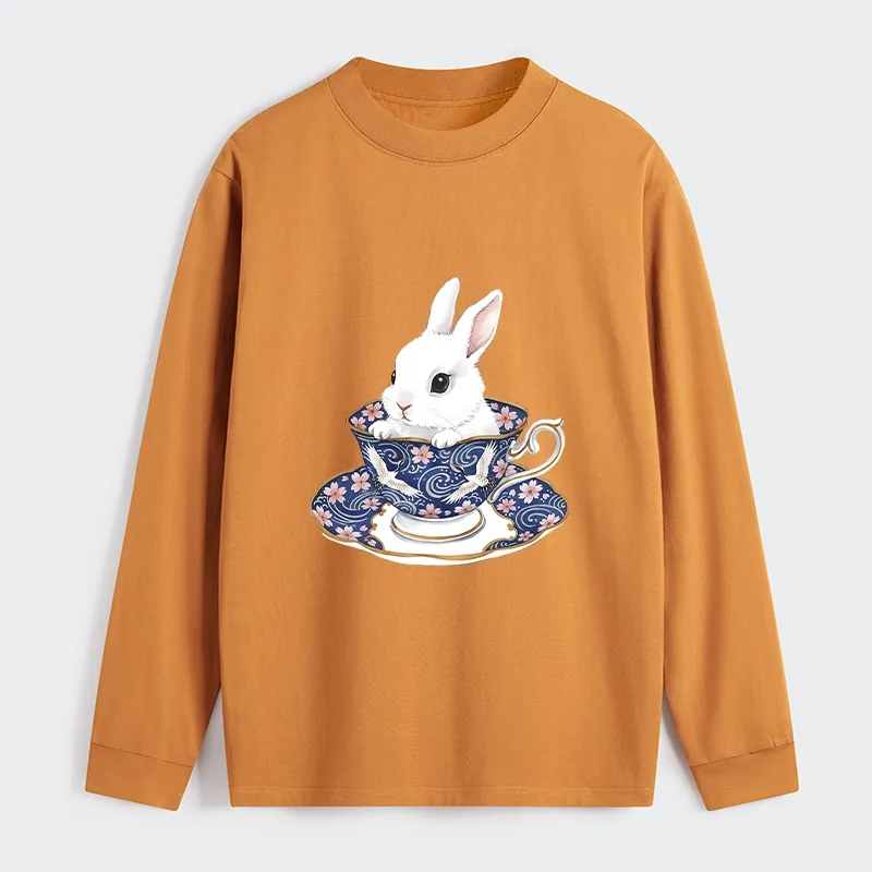 Tokyo-Tiger Cute Rabbit Tea Set Classic Long Sleeve T-Shirt