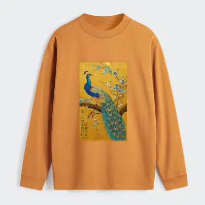 Tokyo-Tiger The Peacock's Silent Elegance Classic Long Sleeve T-Shirt