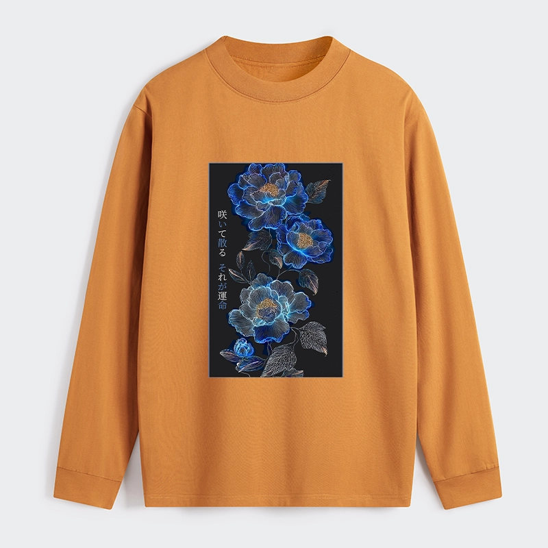 Tokyo-Tiger The Sea Of Flowers In The Darkness Classic Long Sleeve T-Shirt
