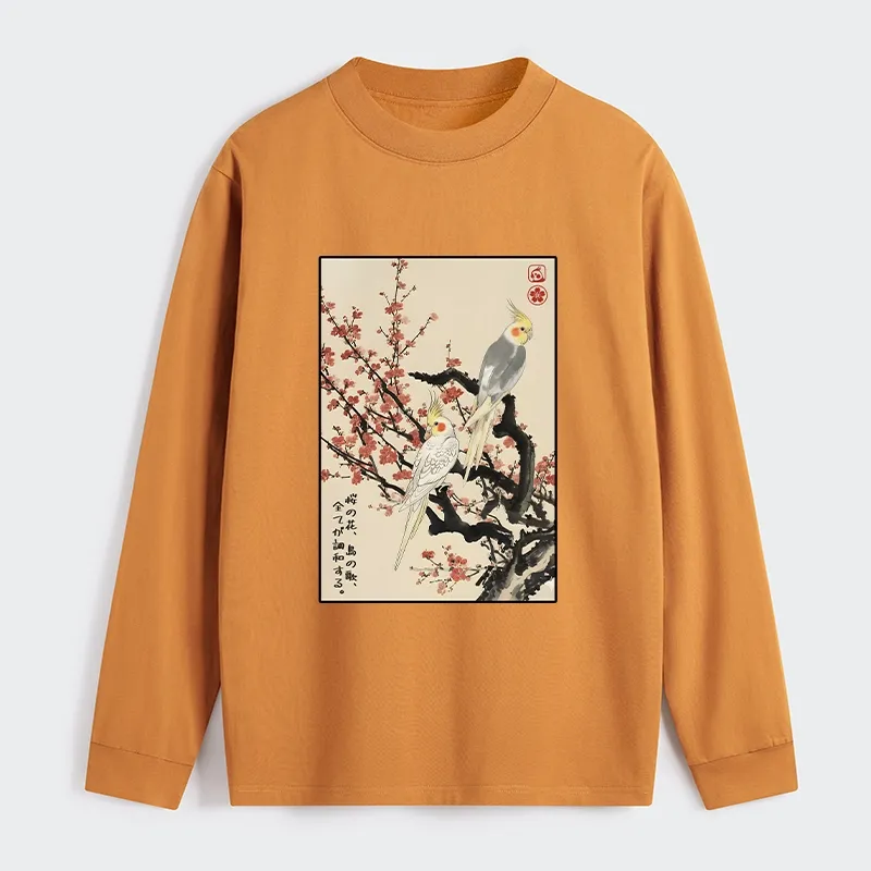Tokyo-Tiger Whispers of Silent Blossoms Classic Long Sleeve T-Shirt