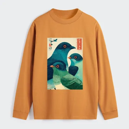 Tokyo-Tiger Petrels Of The Painted Sea Classic Long Sleeve T-Shirt