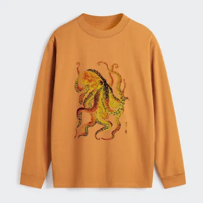 Tokyo-Tiger Deep Sea Gorgeous Octopus Classic Long Sleeve T-Shirt