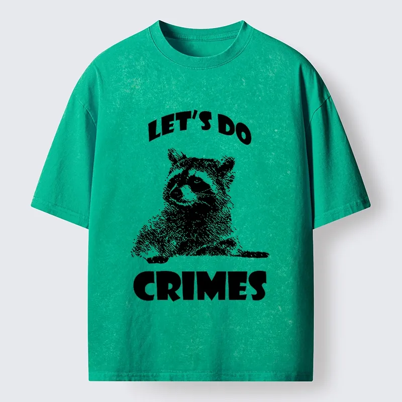 Tokyo-Tiger Raccoon’s Crime Pact Washed T-Shirt