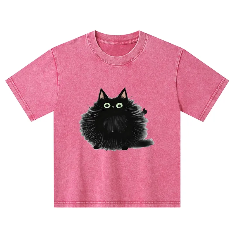 Tokyo-Tiger Cat's Approval Kids Washed T-Shirt