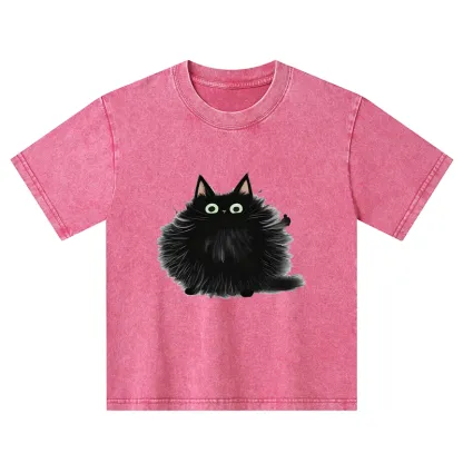Tokyo-Tiger Cat's Approval Kids Washed T-Shirt