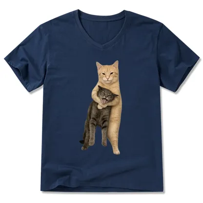 Tokyo-Tiger Orange Cat’s Tight Embrace Classic T-Shirt