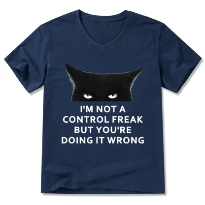 Tokyo-Tiger Control Freak Funny V-Neck Classic T-Shirt