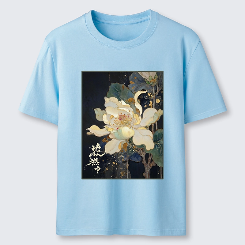Tokyo-Tiger Lotus Adorned With Golden Specks Classic T-Shirt