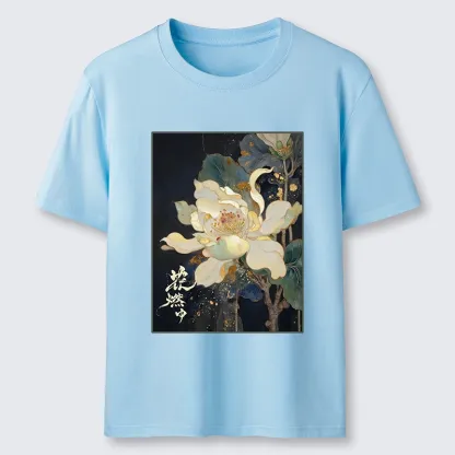Tokyo-Tiger Lotus Adorned With Golden Specks Classic T-Shirt