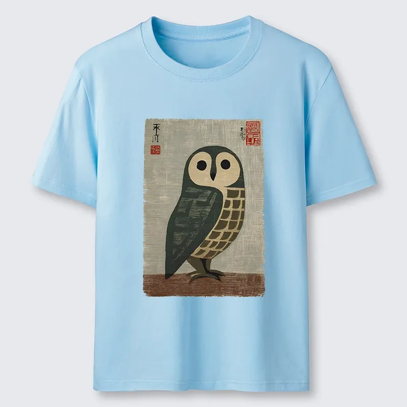 Tokyo-Tiger Traditional Owl In Japanese Art Classic T-Shirt