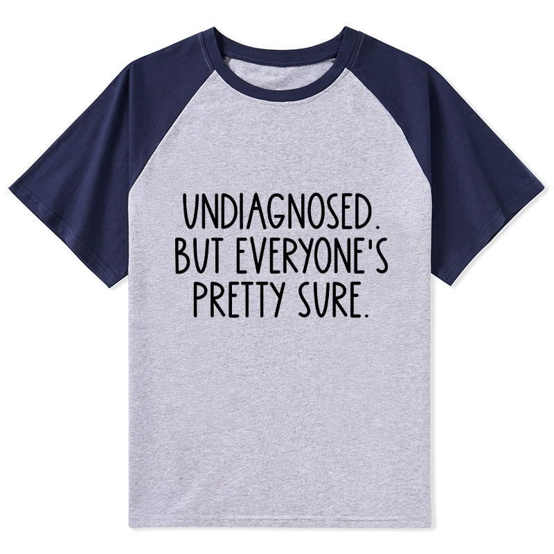 Tokyo-Tiger Self-diagnosed Illness Funny Raglan T-shirt