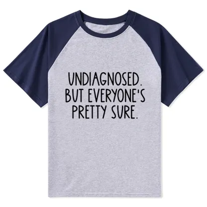 Tokyo-Tiger Self-diagnosed Illness Funny Raglan T-shirt