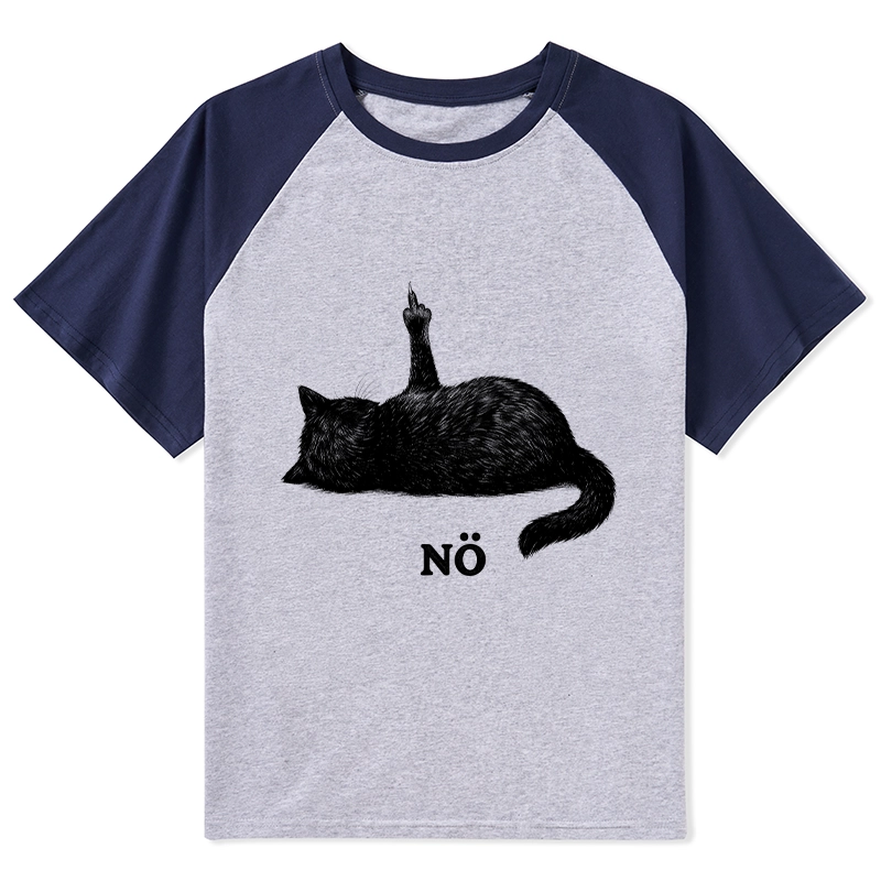 Tokyo-Tiger Cat Refused Raglan T-shirt