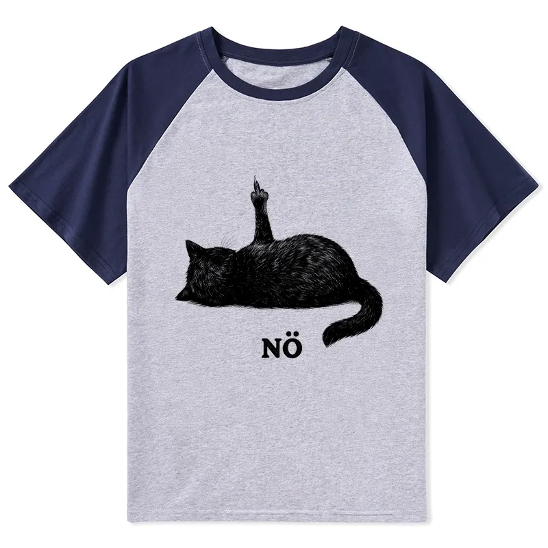 Tokyo-Tiger Cat Refused Raglan T-shirt