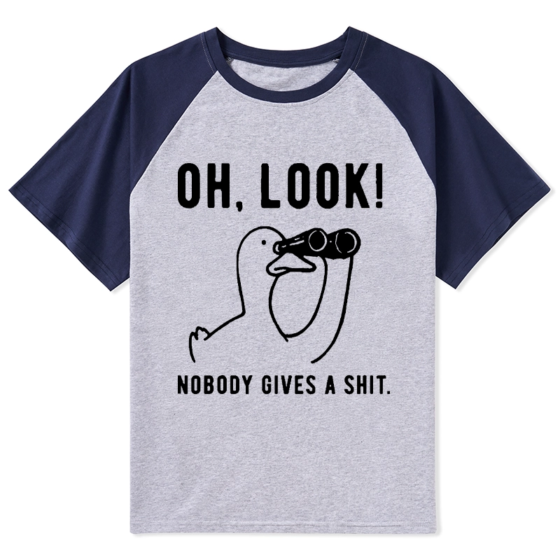 Tokyo-Tiger No One Cares About The Duck Raglan T-shirt