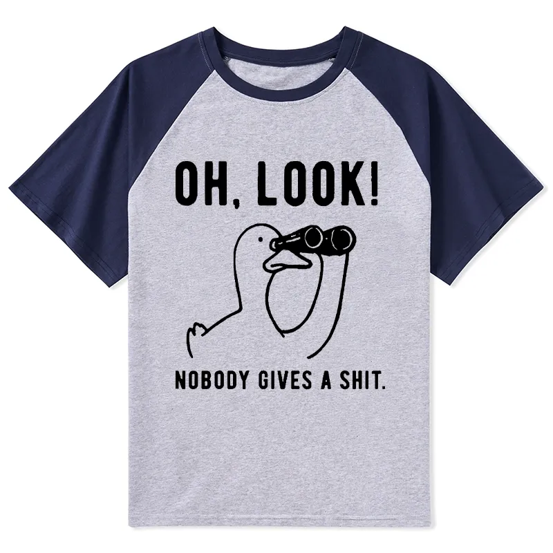 Tokyo-Tiger No One Cares About The Duck Raglan T-shirt