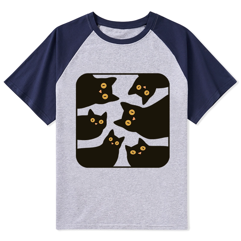 Tokyo-Tiger Cats Are Watching You Raglan T-shirt