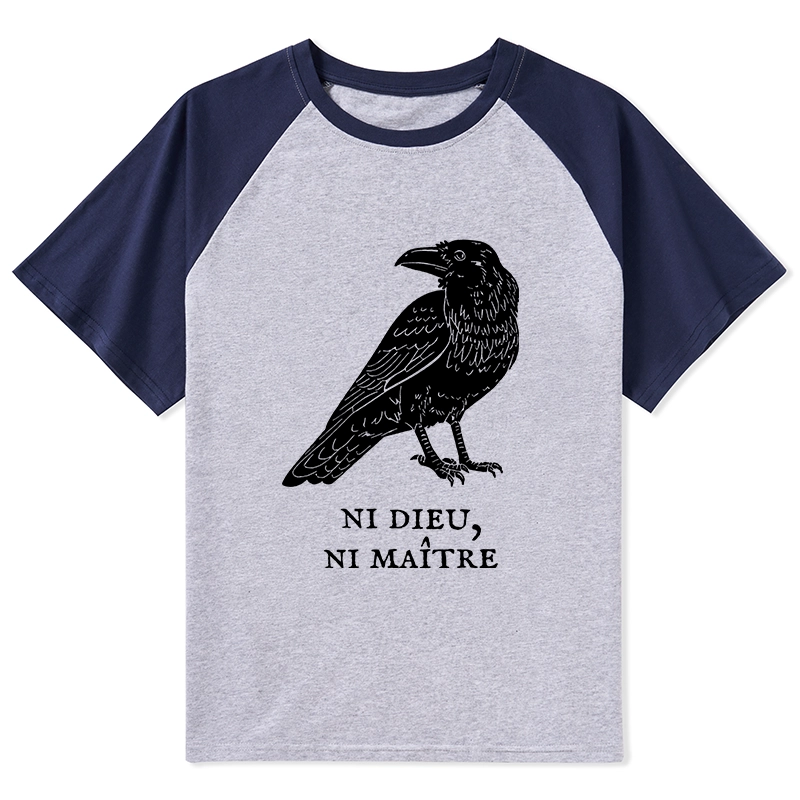 Tokyo-Tiger Crow Have A Strong Sense Of Self Raglan T-shirt