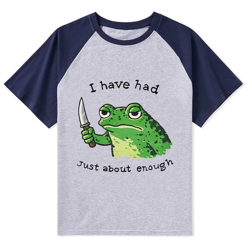 Tokyo-Tiger Impatient Frog Raglan T-shirt