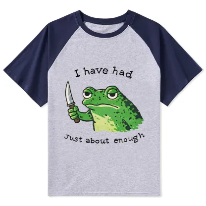 Tokyo-Tiger Impatient Frog Raglan T-shirt