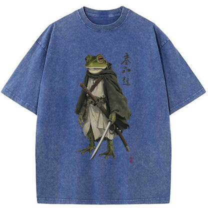 Tokyo-Tiger Frog Warrior Japan Washed T-Shirt