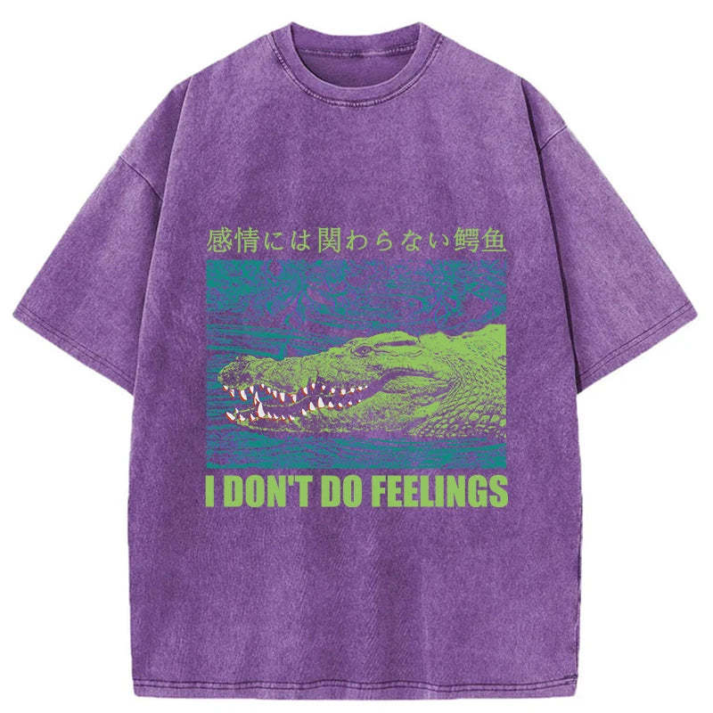 Tokyo-Tiger An Emotionless Crocodile Washed T-Shirt