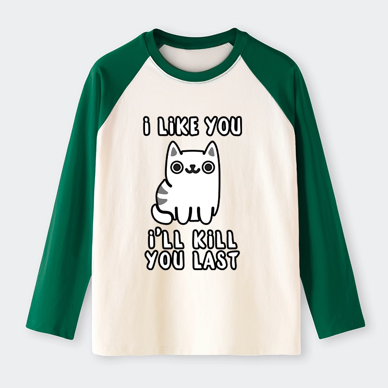 Tokyo-Tiger Cats And Humans Have A Love-hate Relationship Raglan Long Sleeve T-shirt