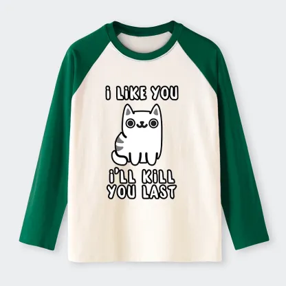 Tokyo-Tiger Cats And Humans Have A Love-hate Relationship Raglan Long Sleeve T-shirt