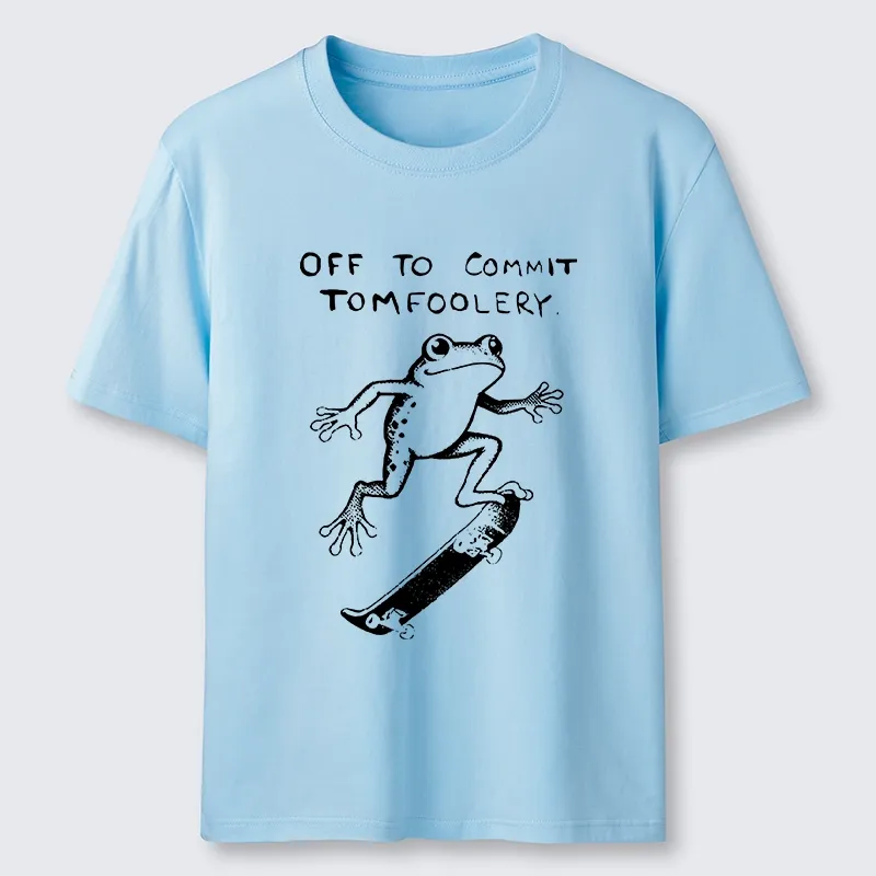 Tokyo-Tiger Playful Frog Skateboarding Classic T-Shirt