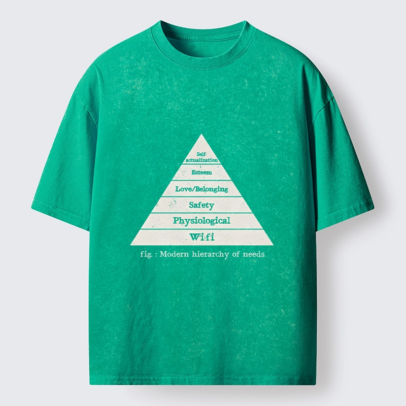 Tokyo-Tiger Funny Wifi Is Essential Meme Washed T-Shirt