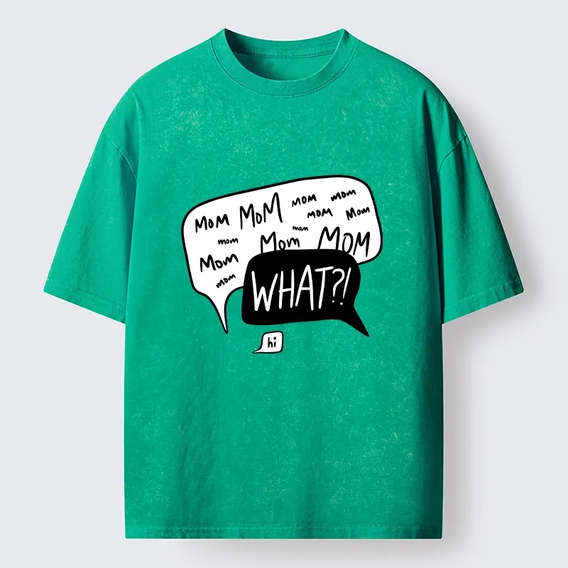 Tokyo-Tiger Chaotic Mom Talk What Meme Art Washed T-Shirt