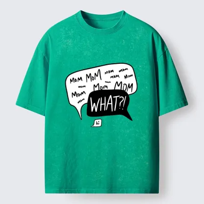 Tokyo-Tiger Chaotic Mom Talk What Meme Art Washed T-Shirt