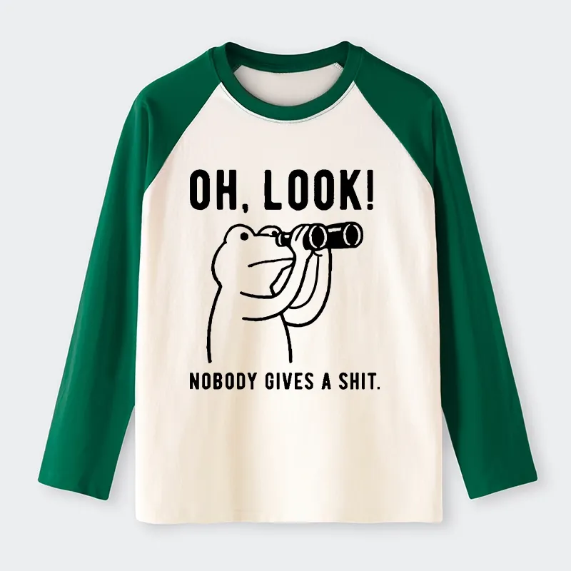 Tokyo-Tiger Frog of Indifference Raglan Long Sleeve T-shirt