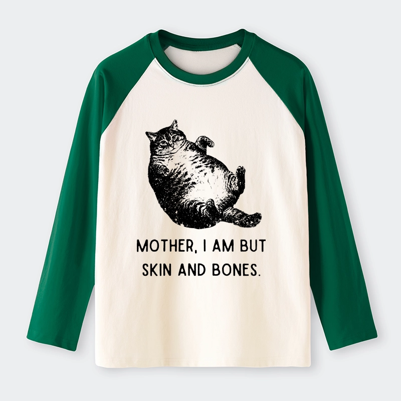 Tokyo-Tiger Overweight Cat And Its Doting Owner Raglan Long Sleeve T-shirt