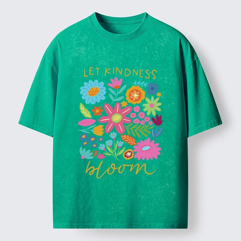 Tokyo-Tiger Let Kindness Bloom Always Washed T-Shirt