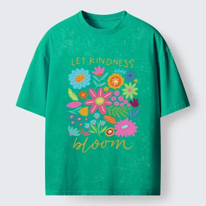 Tokyo-Tiger Let Kindness Bloom Always Washed T-Shirt
