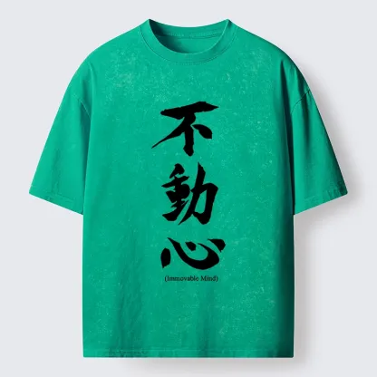 Tokyo-Tiger Fudoshin Art Of Calm Mind Washed T-Shirt