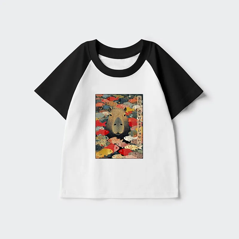 Tokyo-Tiger Am I Too Lovable? Kids Raglan T-shirt Sale