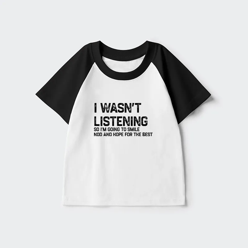 Tokyo-Tiger Indifferent To Everything Kids Raglan T-shirt Sale