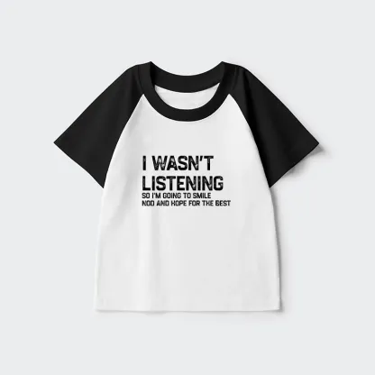 Tokyo-Tiger Indifferent To Everything Kids Raglan T-shirt