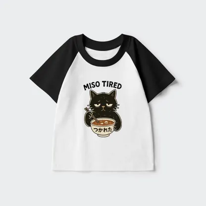 Tokyo-Tiger I’m So Tired Kids Raglan T-shirt