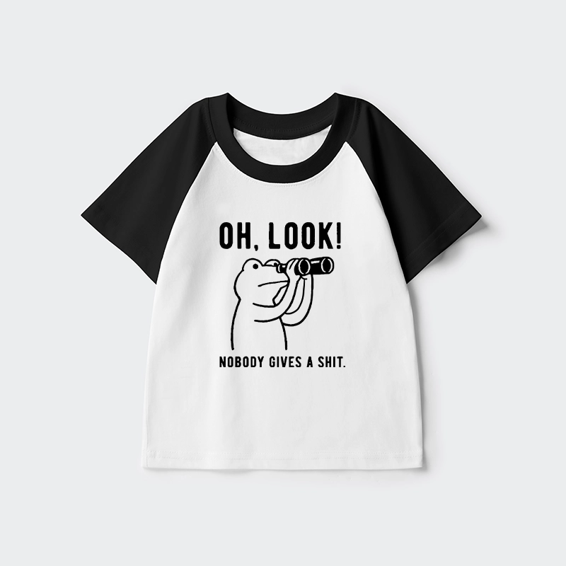 Tokyo-Tiger Frog of Indifference Kids Raglan T-shirt