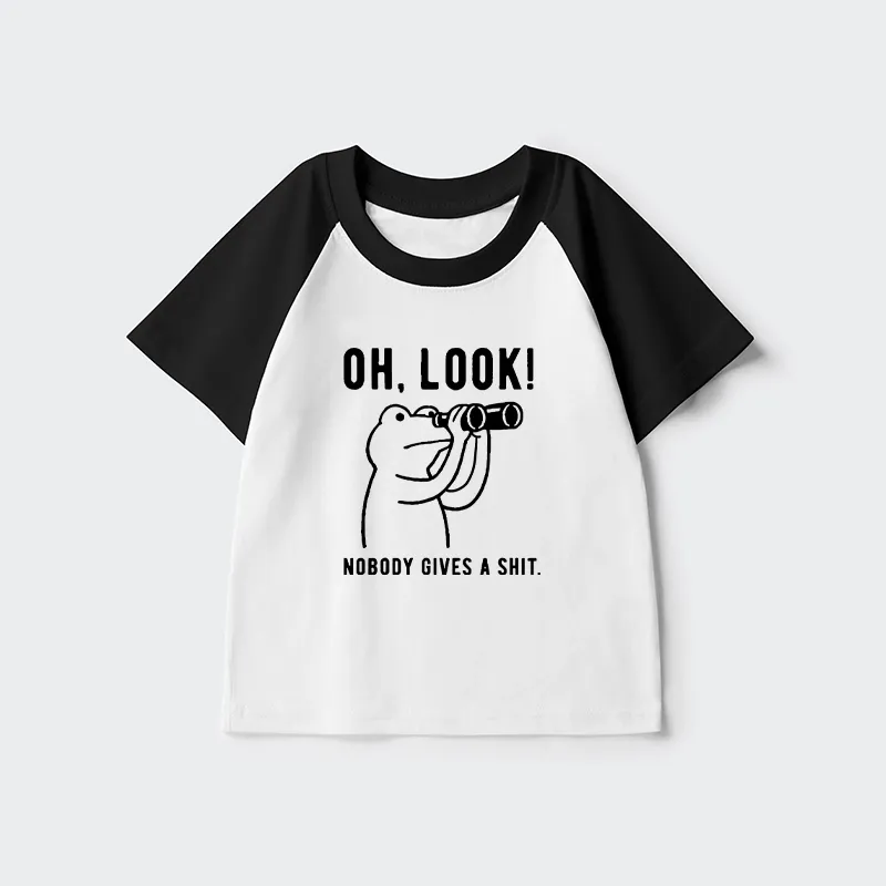 Tokyo-Tiger Frog of Indifference Kids Raglan T-shirt