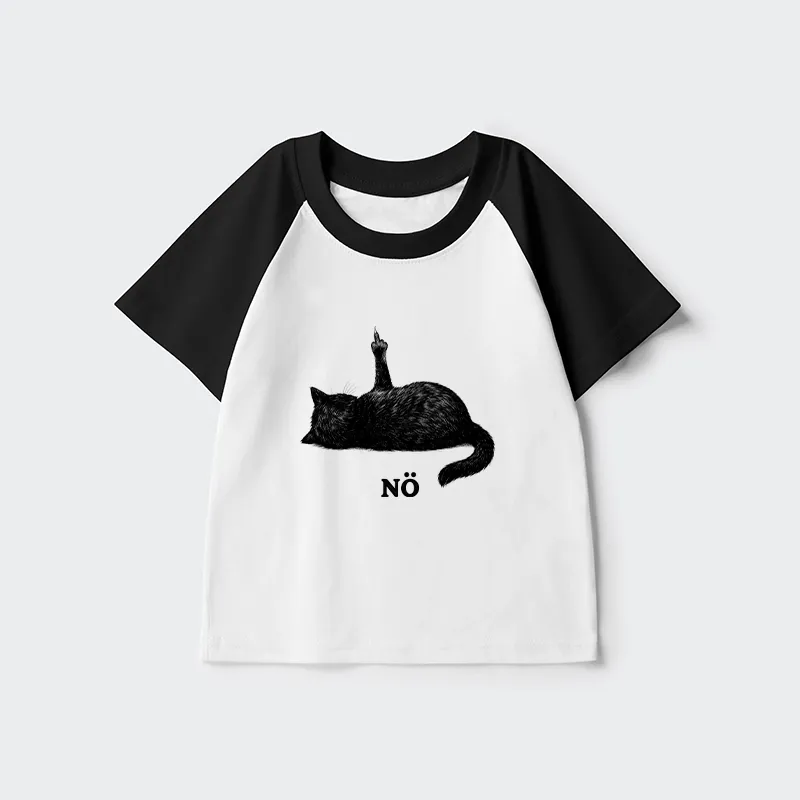 Tokyo-Tiger Cat Refused Kids Raglan T-shirt Sale
