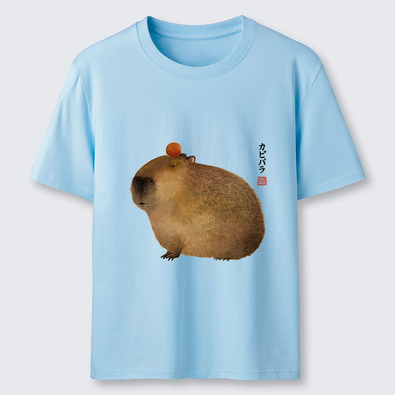 Tokyo-Tiger Calm Capybara Illustration Classic T-Shirt