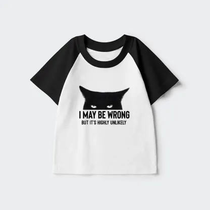 Tokyo-Tiger Cat Can Do No Wrong Kids Raglan T-shirt